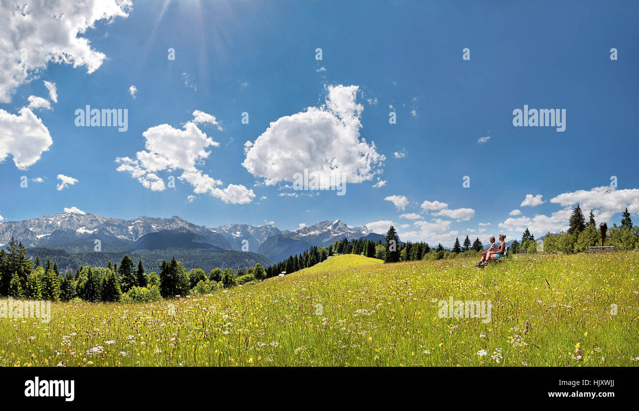 wetterstein views Stock Photo