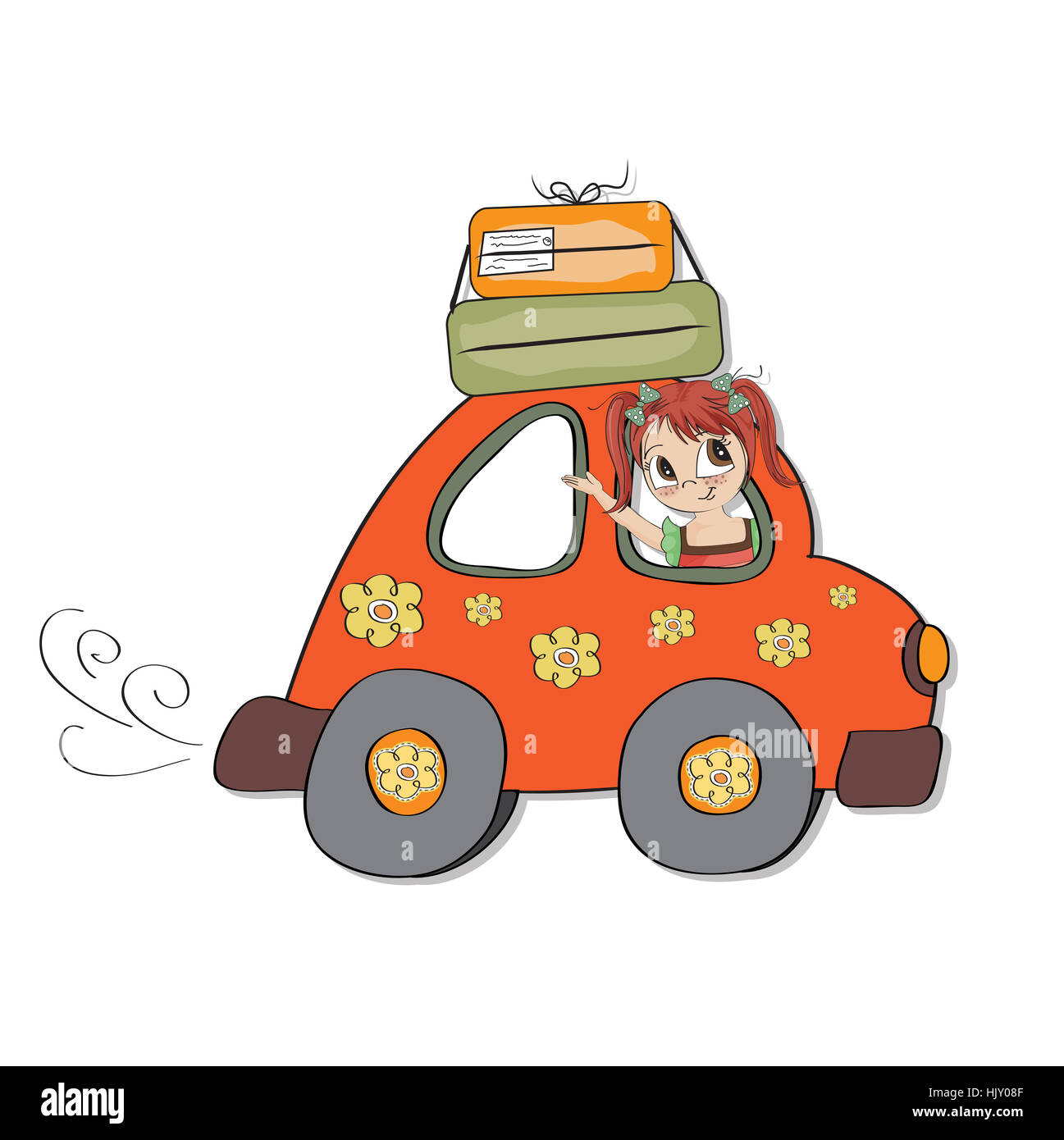 car, automobile, vehicle, means of travel, motor vehicle, bags