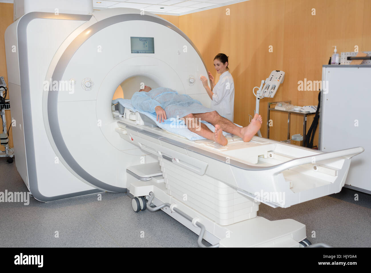 monitoring the patient inside the MRI Stock Photo - Alamy