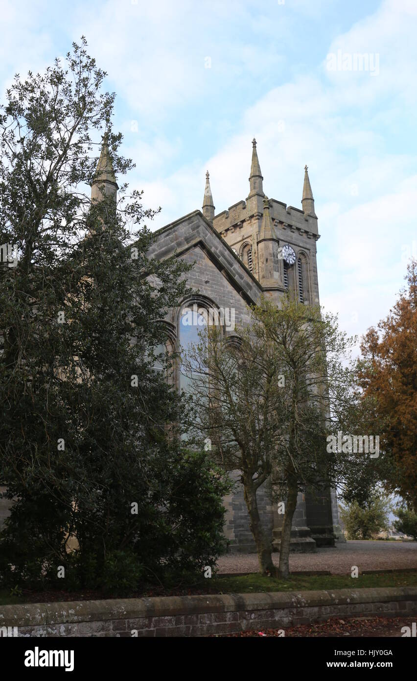 Exterior of Errol Parish Church Scotland January 2017 Stock Photo