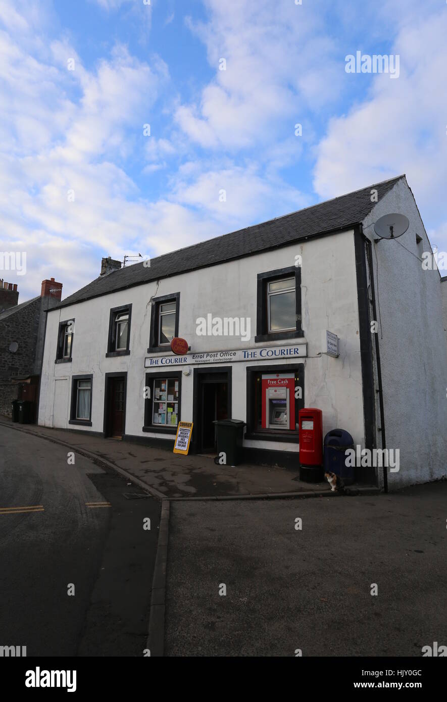 Exterior of Errol Post Office Scotland January 2017 Stock Photo