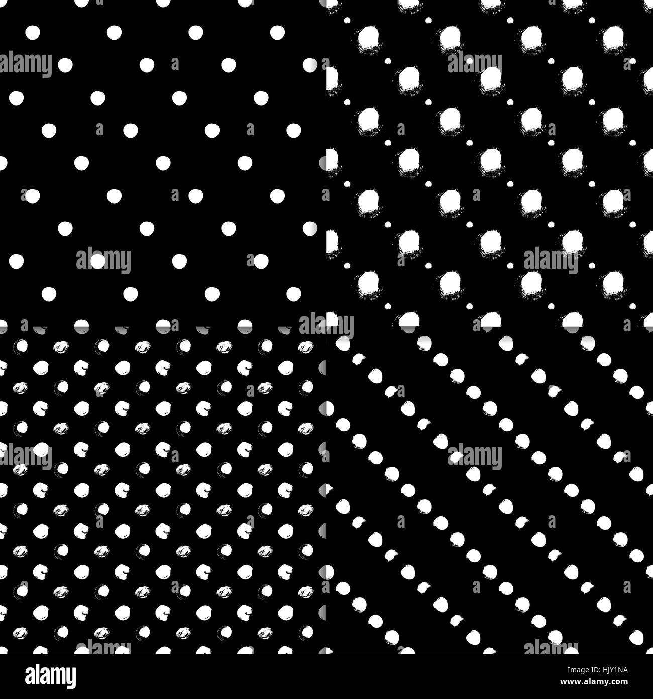 Black and white pattern set with circles Stock Vector Image & Art - Alamy