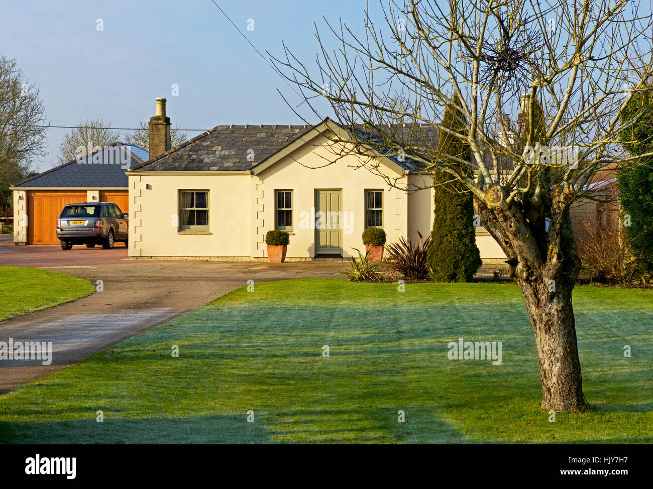 Bungalow in Charterville Allotments, Minster Lovell, Oxfordshire, England uk Stock Photo Alamy