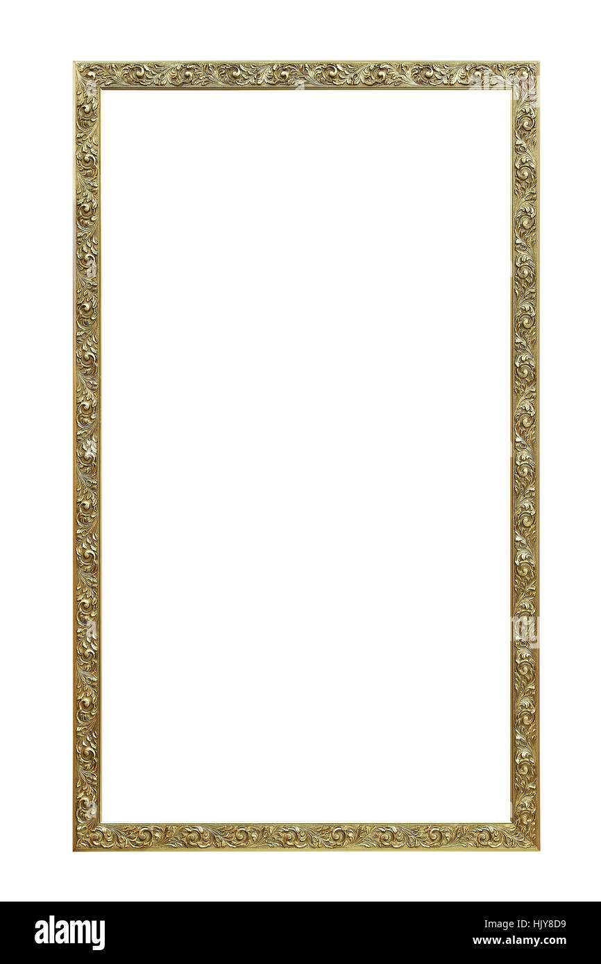 art, isolated, golden, frame, engraved, gold, framework, border, art
