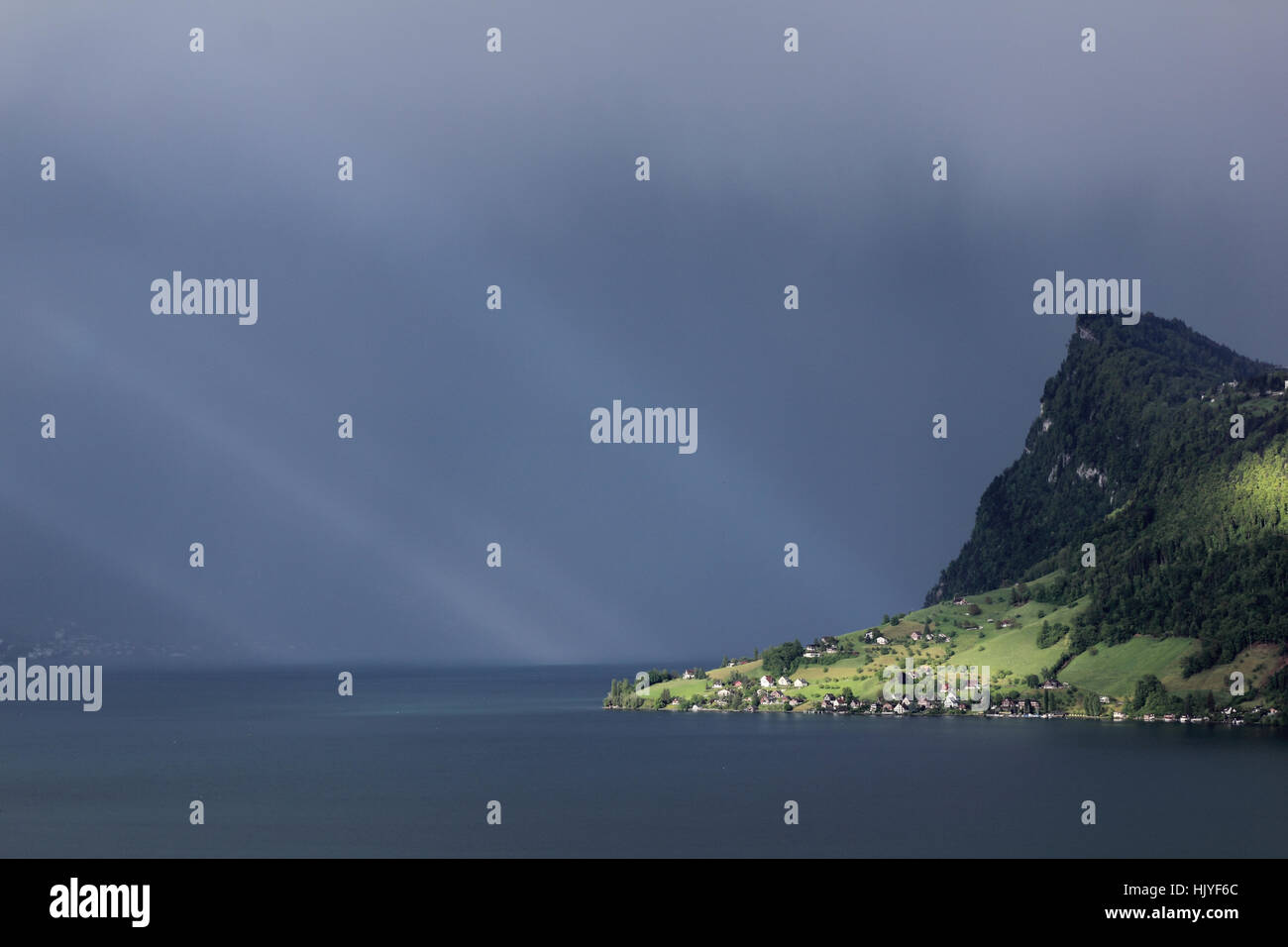 alps, fog, switzerland, evening light, weather, rain, raining, shine ...