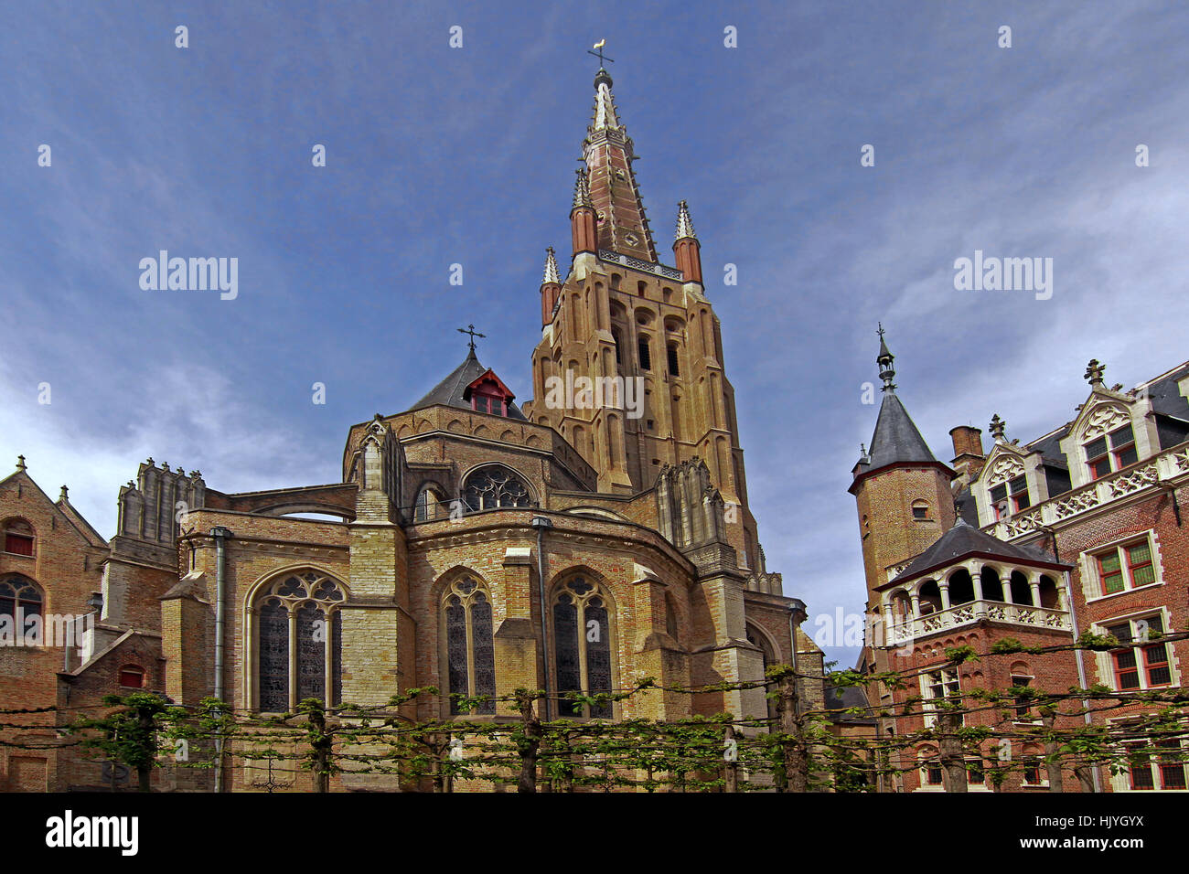 gothically, flanders, bruges, gothic, cathedral, belgium, church, gothically, Stock Photo