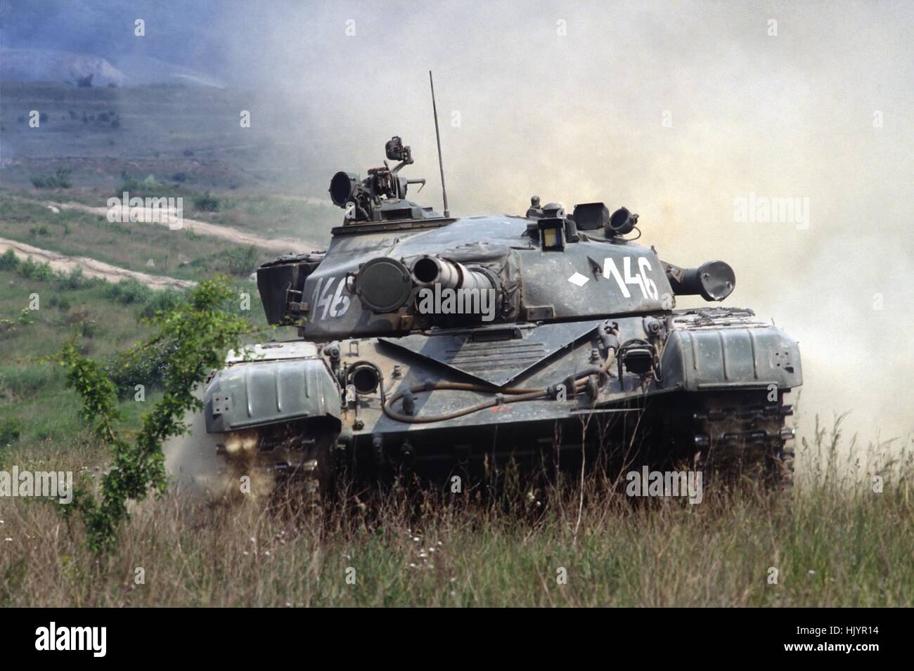 Hungarian Army, Tata Armoured Brigade, Sovietbuilt tanks T 72 Stock