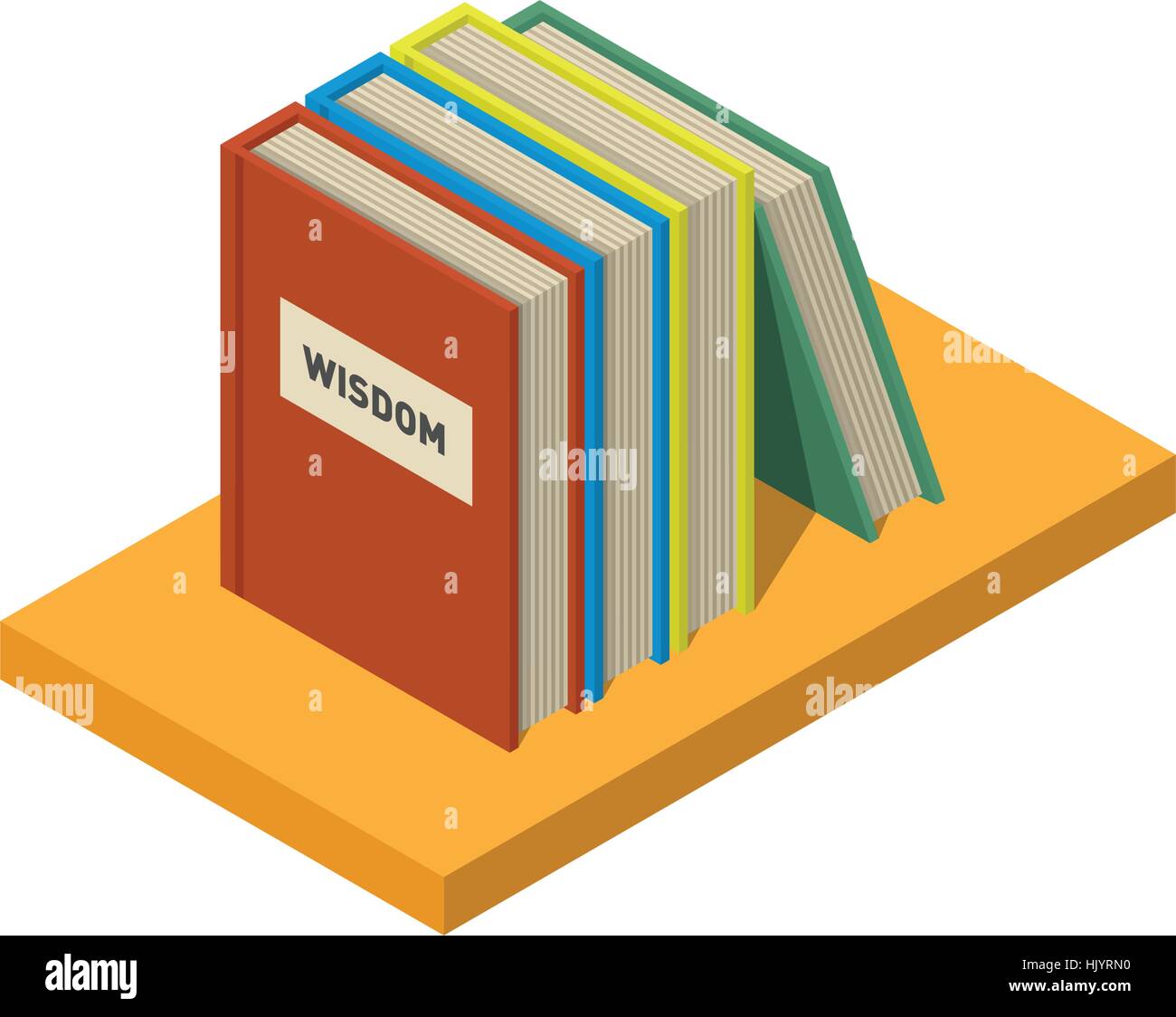 Set of books and tutorials. Isometric flat vector Stock Vector Image ...