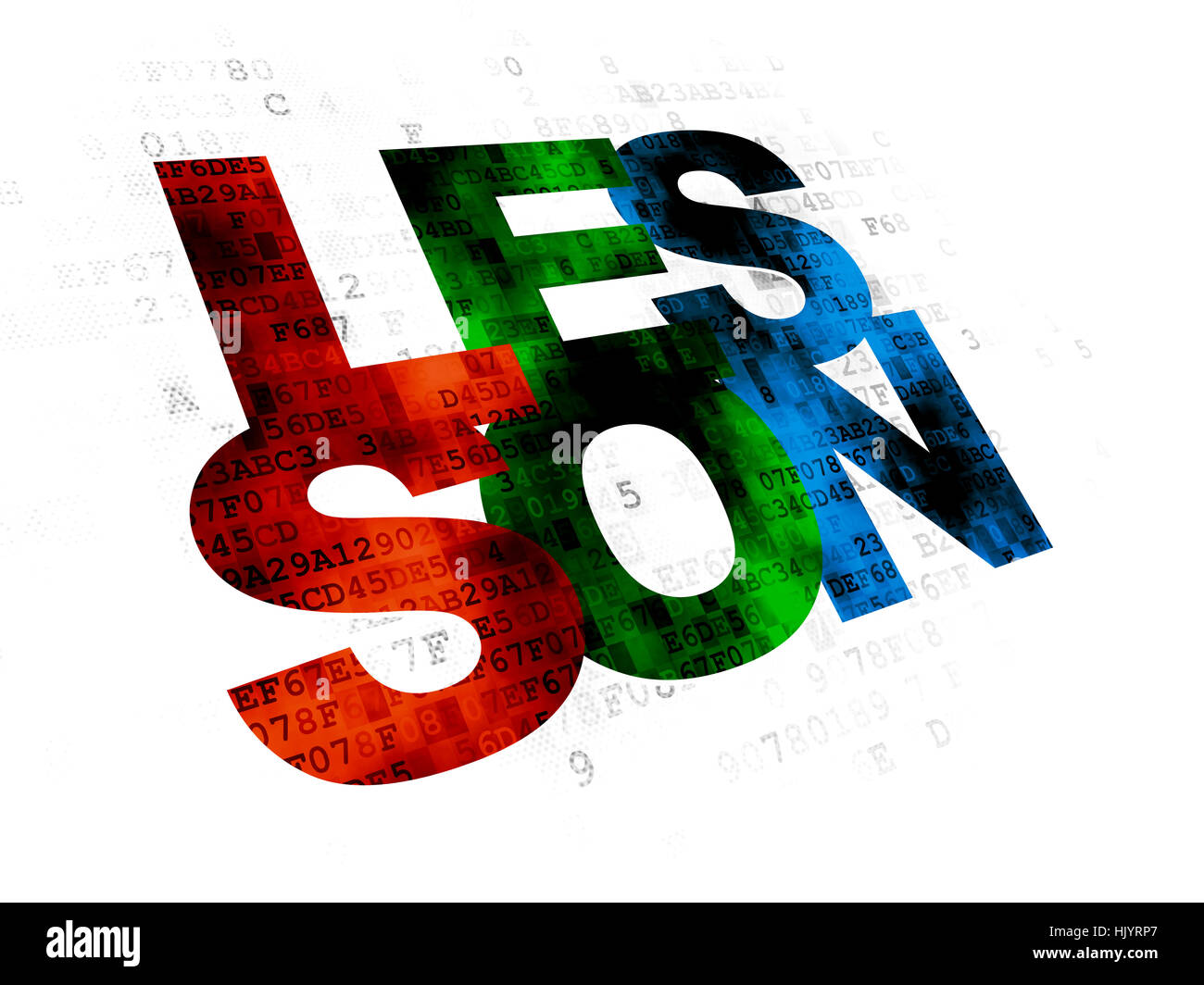 Lessom Background Learning concept: Lesson on Digital background Stock Photo - Alamy