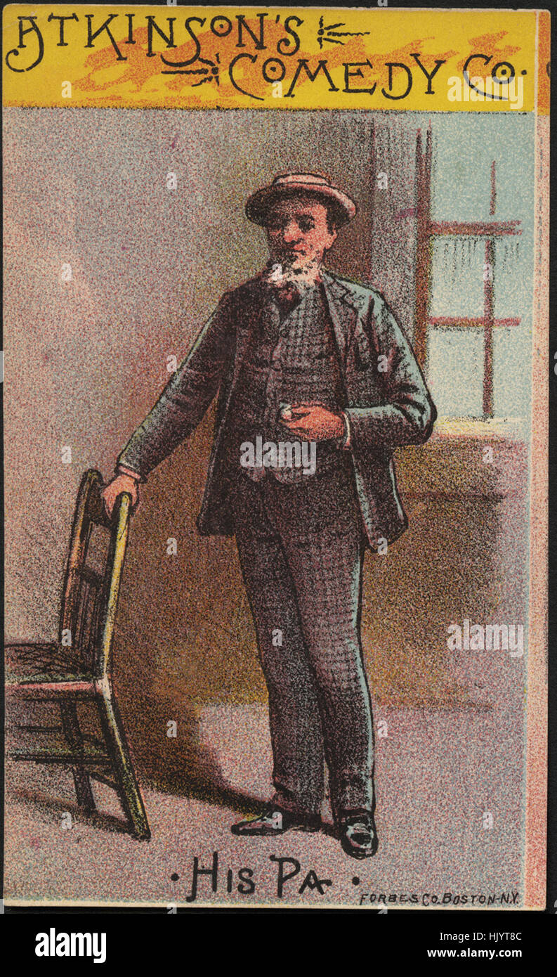 Atkinson's Comedy Co., his pa. (front) Stock Photo