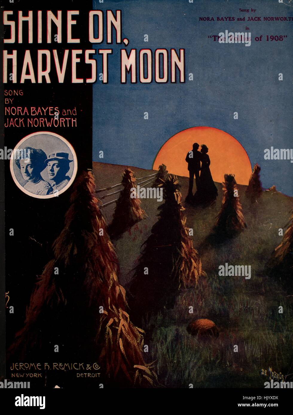 Sheet music cover image of the song 'Shine On, Harvest