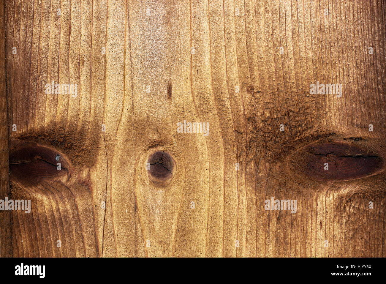 fir wood texture with knots, wooden plank closeup ready for your design Stock Photo