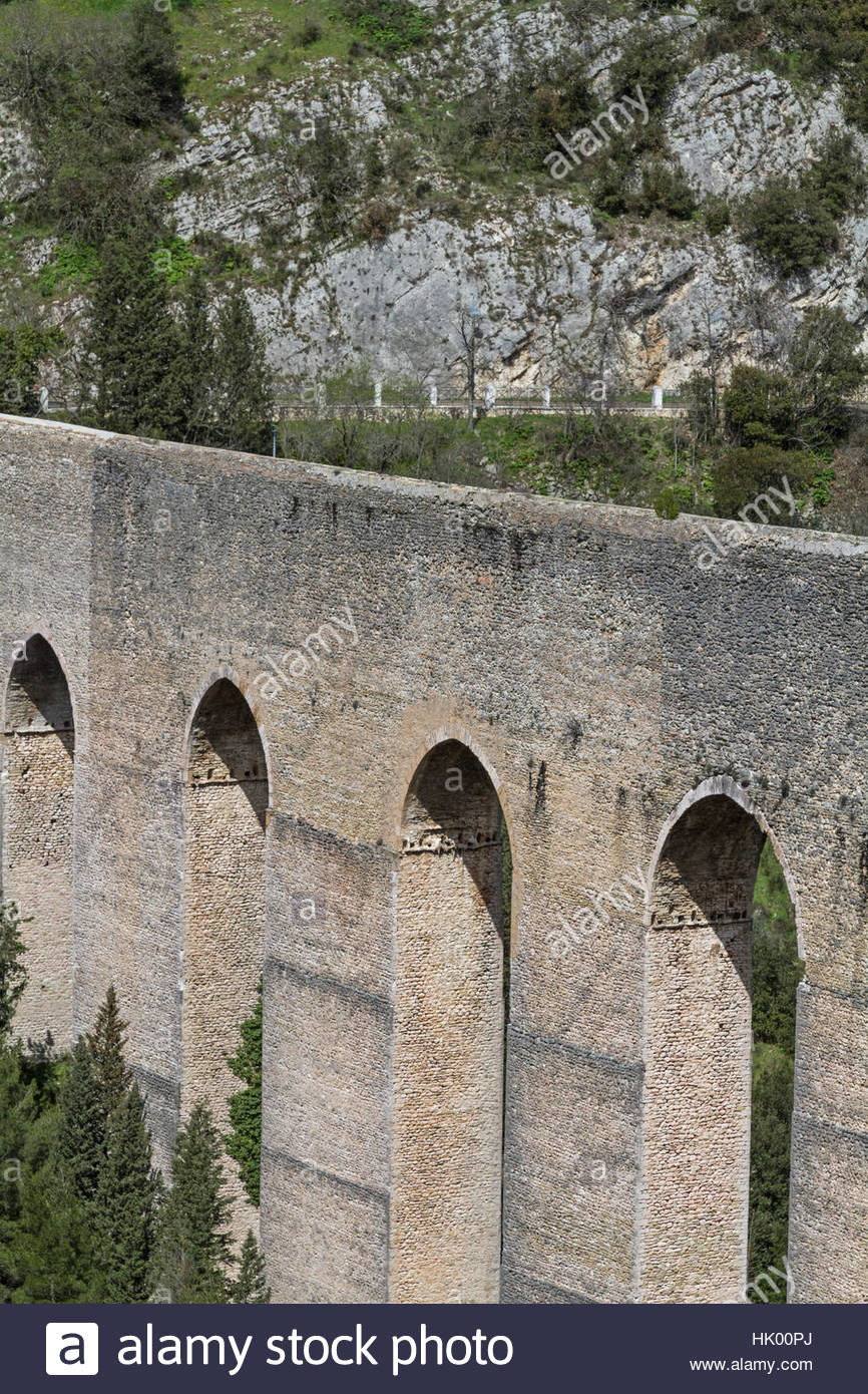 ponte delle torri spoleto Stock Photo