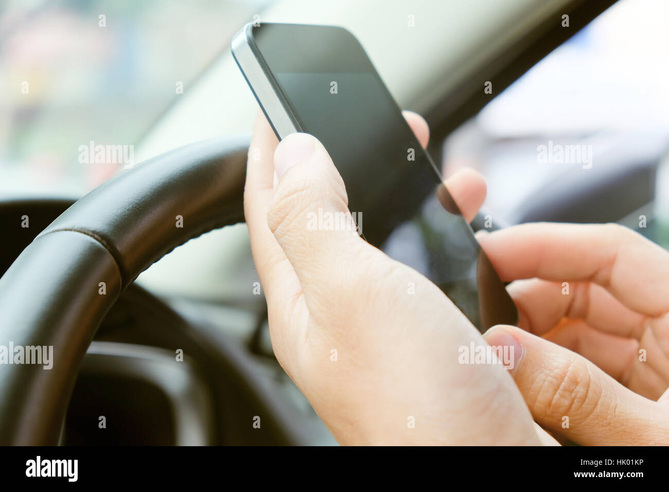phone call in the car Stock Photo - Alamy
