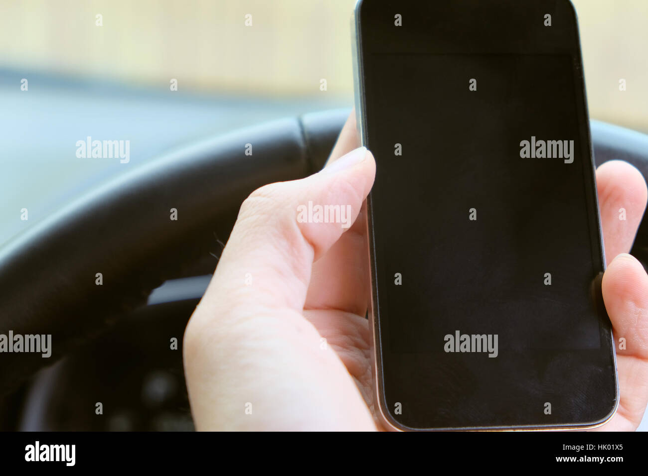 phone call in the car Stock Photo - Alamy