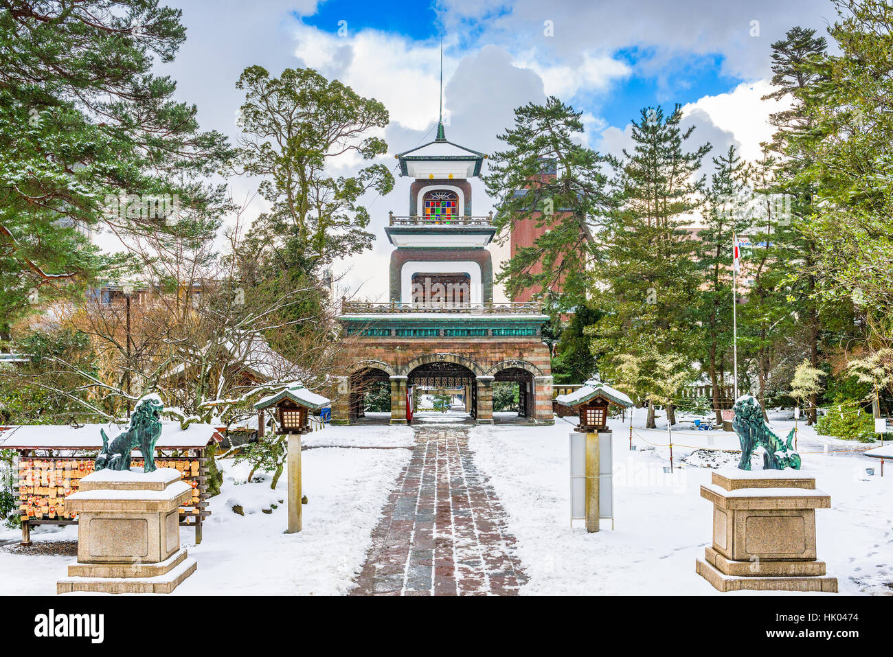 Kanazawa, Japan at Oyama Shrine. Stock Photo