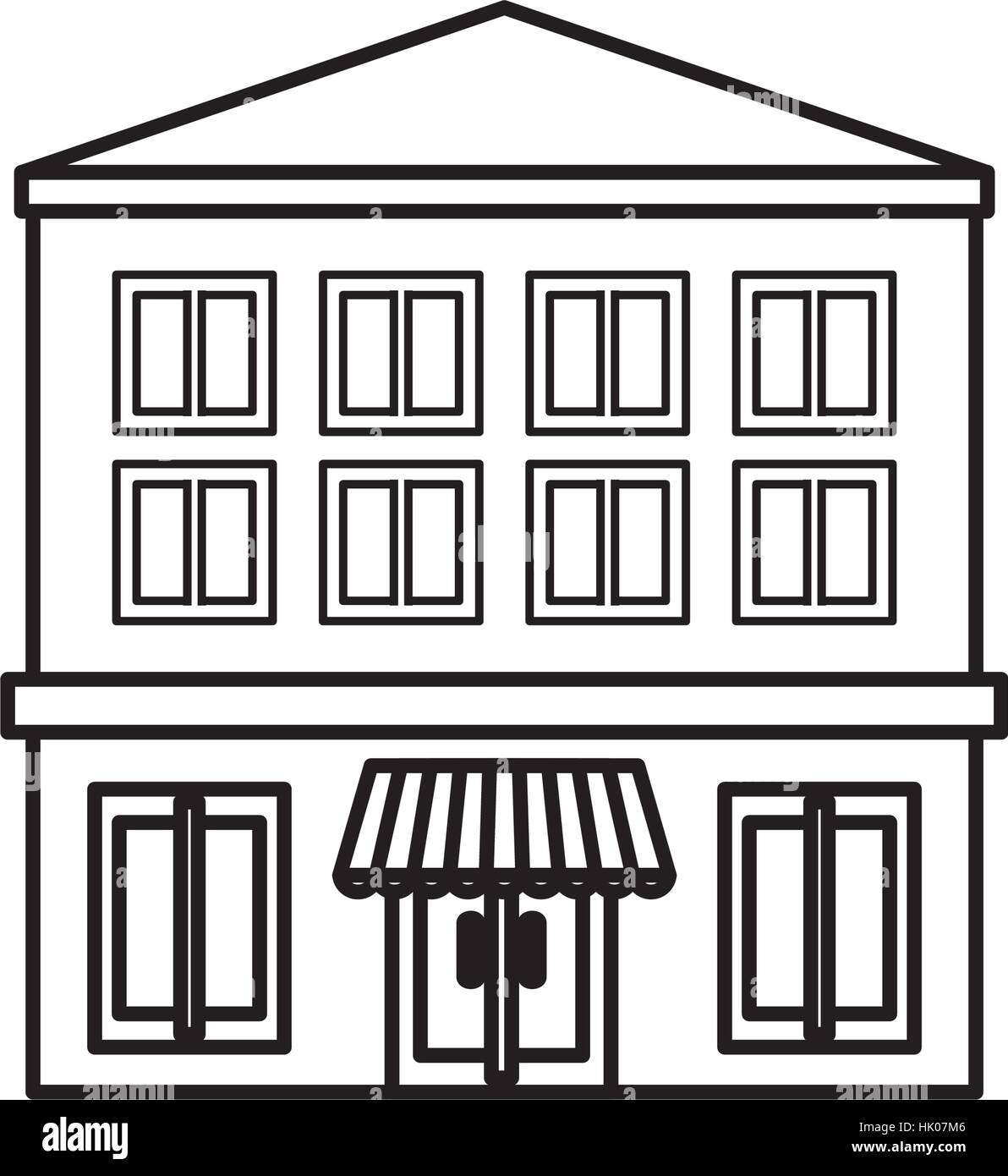 Building real estate icon vector illustration graphic design Stock ...