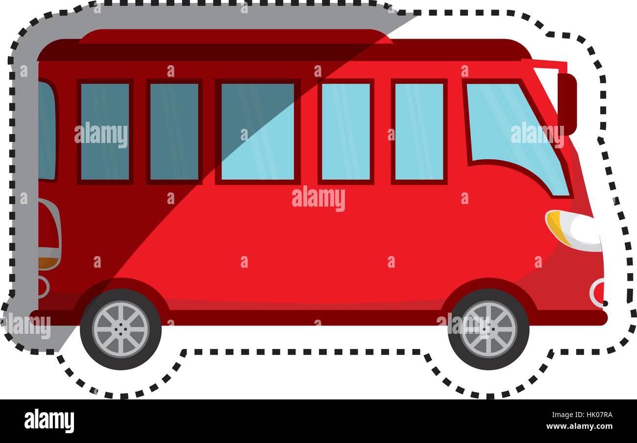 Public bus service icon vector illustration graphic design Stock Vector ...