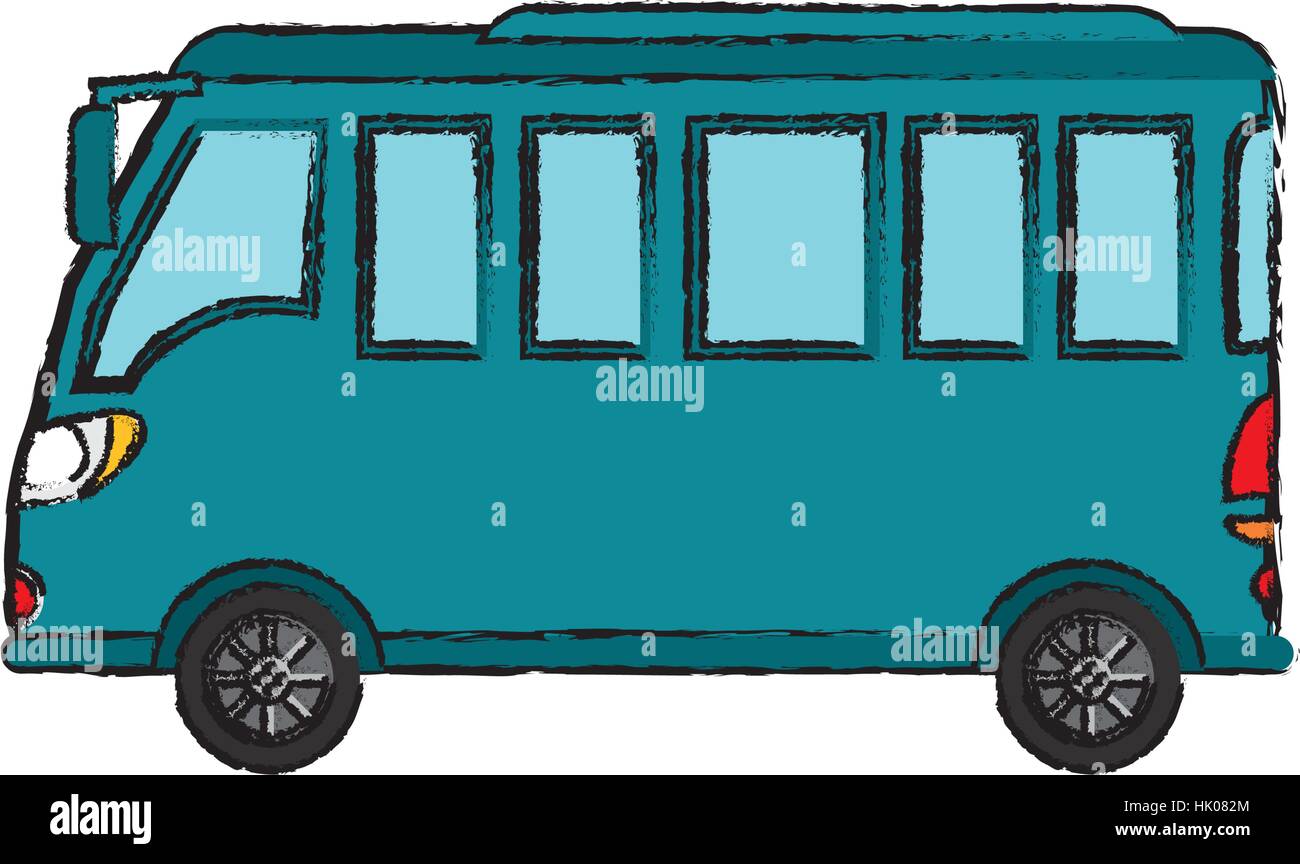 Public bus service icon vector illustration graphic design Stock Vector ...