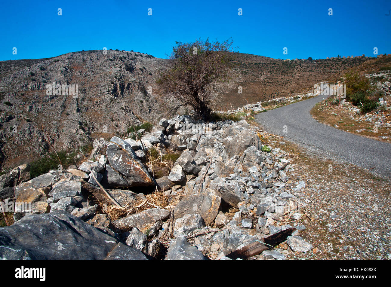 europe, greece, peloponnese, mani, village, mountanistika Stock Photo ...