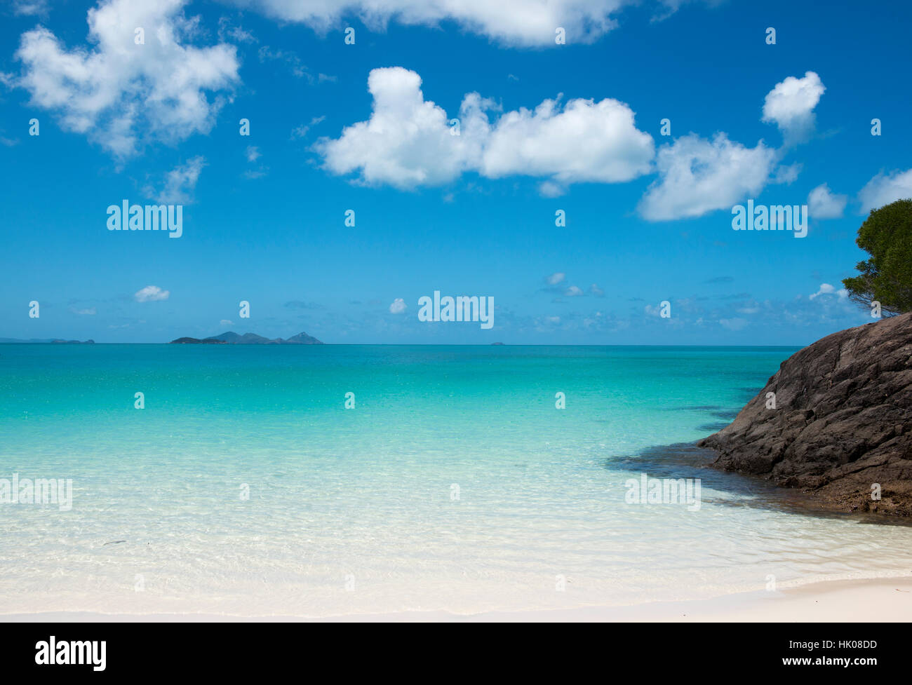 Crystal Clear Water And White Sand On Whitehaven Beach Whitsunday