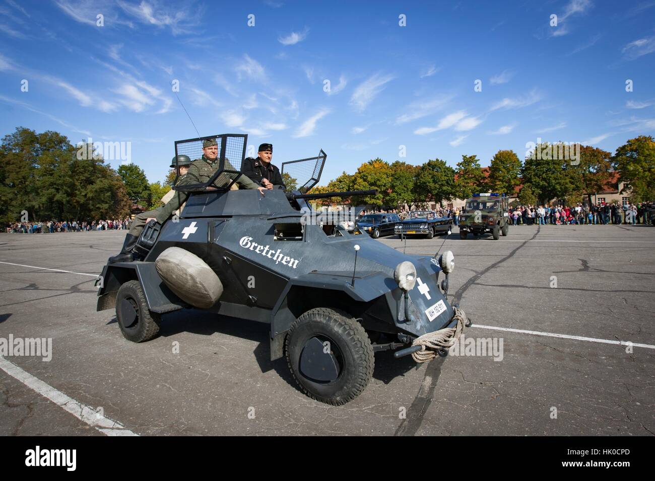 Poznan, Poland - September 29, 2012 Land Forces Training Centre in Poznan. Open day inaugurating the new academic year. Stock Photo