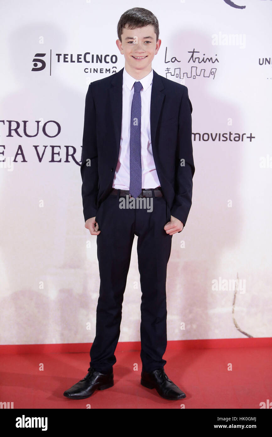 Actor Sigourney Weaver and Lewis Macdougall at premier of "A Monster ...