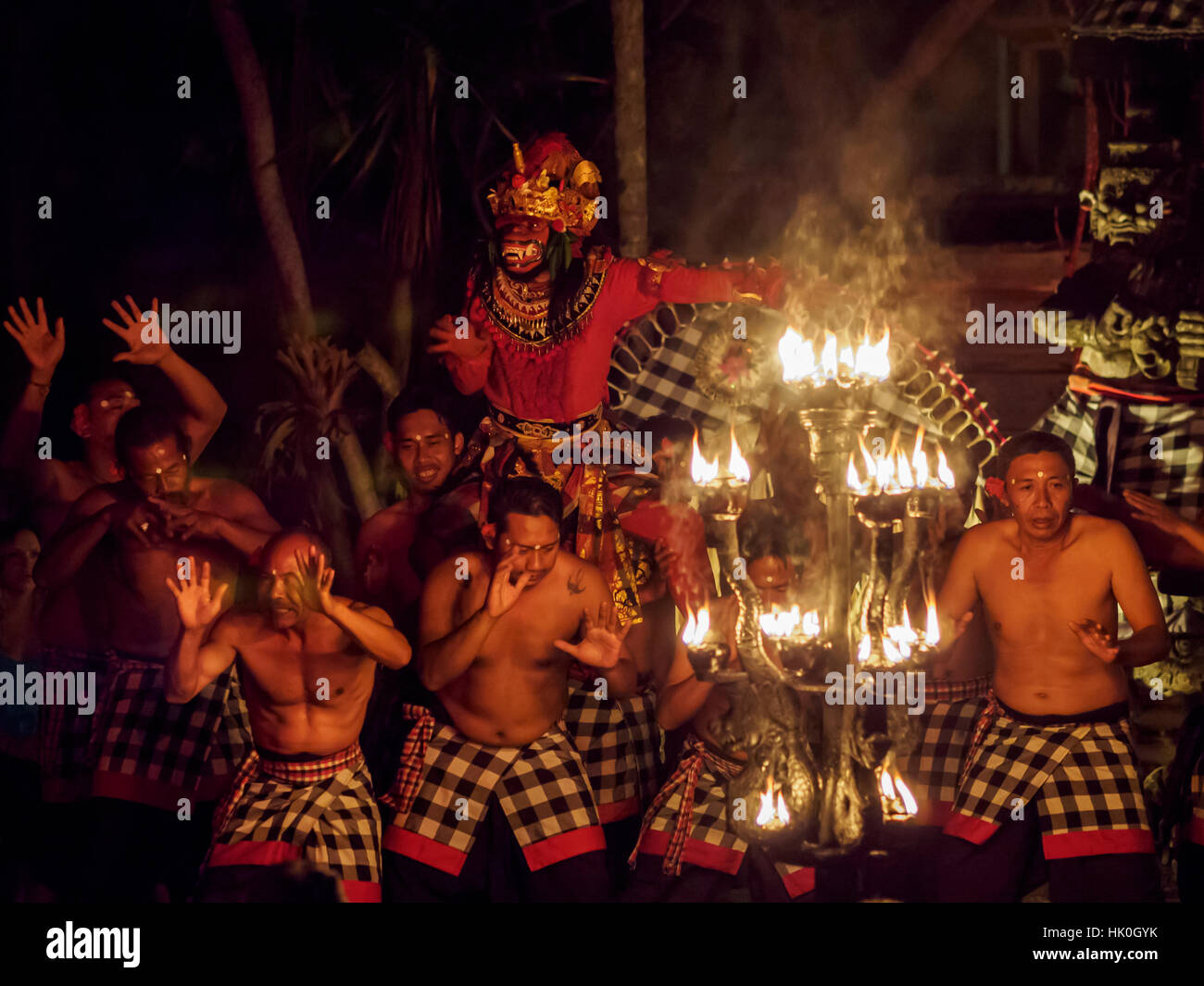 Dancers in Ubud, Bali, Indonesia, Southeast Asia Stock Photo