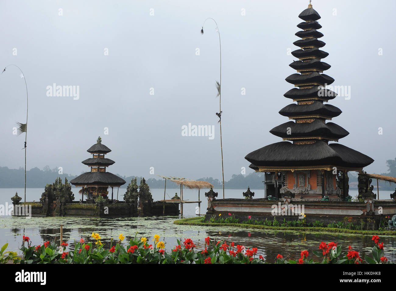 Indonesia Bali Bedugul The Temple Of Ulun Danu Is Located On