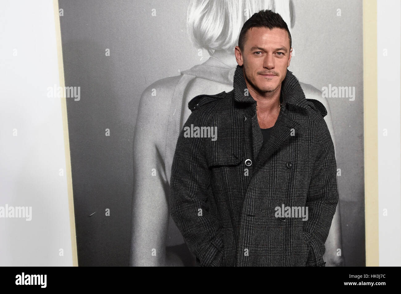 Actor Luke Evans during the inauguration of the exhibition Loewe in Madrid on Thursday 17 November 2016. Stock Photo
