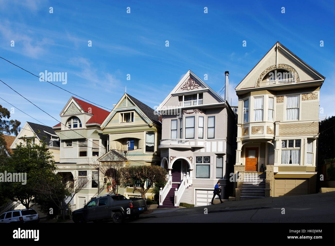USA, San Francisco, Lyon Street, The house that belonged to Janis Joplin until her death in 1970