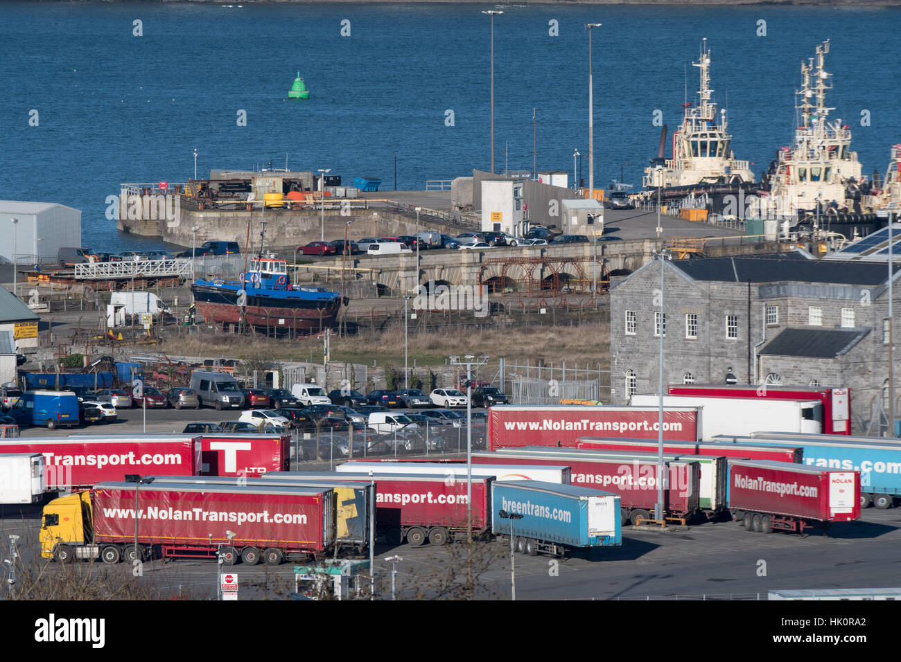 Pembroke Dock Ferry Port Stock Photo Alamy