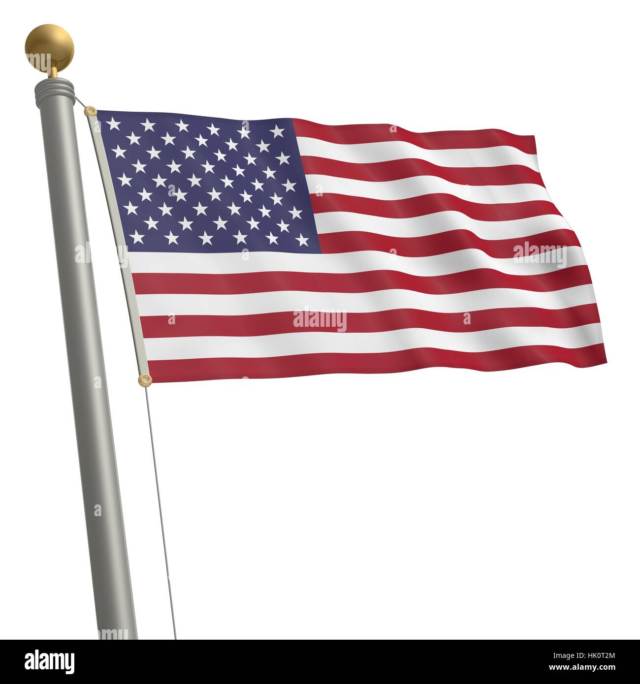 america, flag, mast, north america, states, united, isolated, optional, Stock Photo