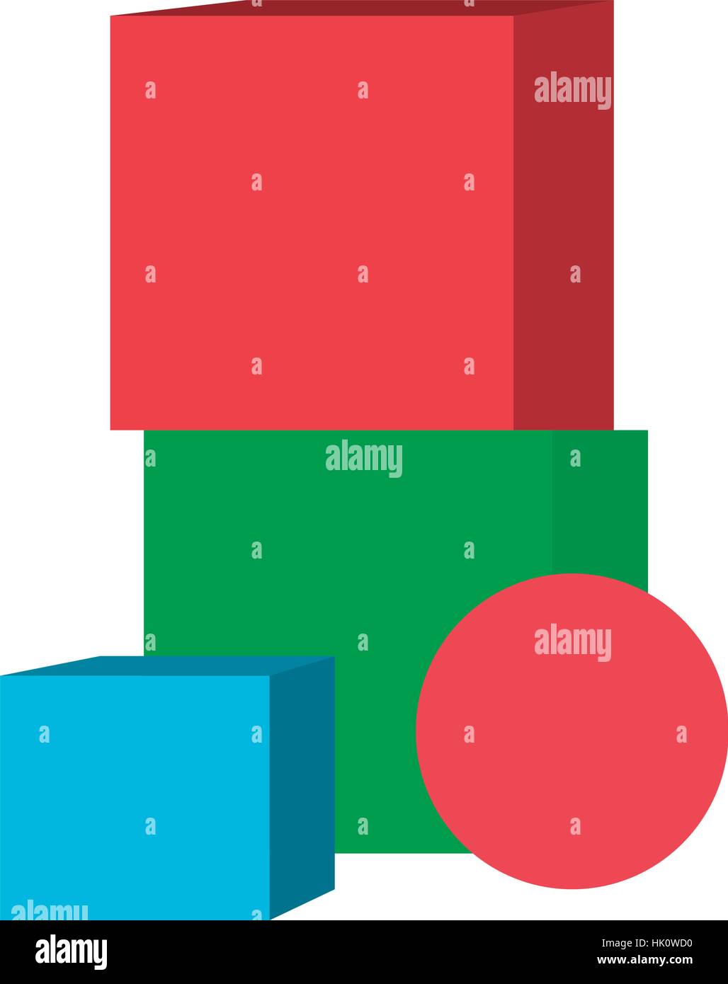 Isolated cube toys Stock Vector Image & Art - Alamy