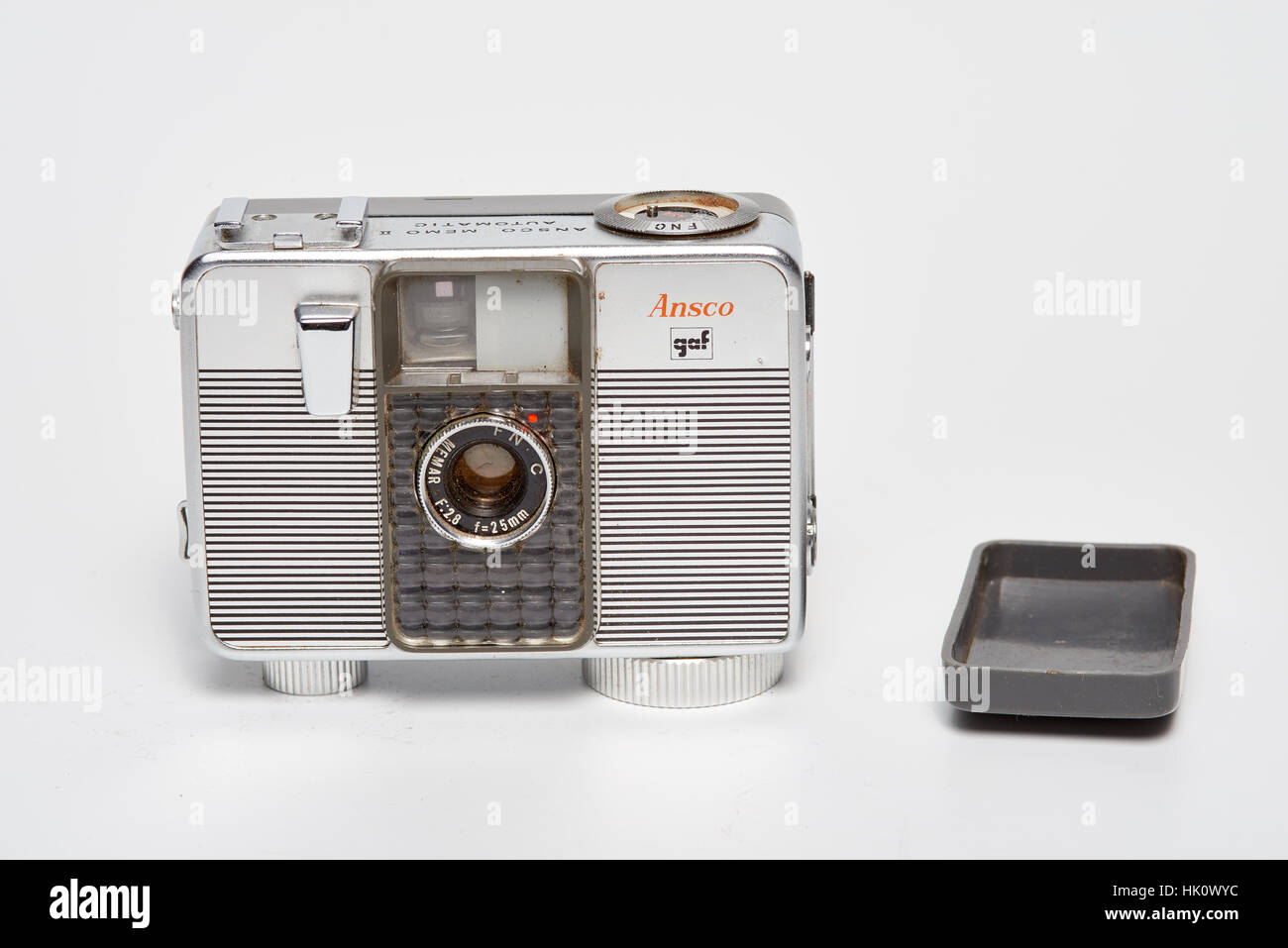 The Ansco Memo II Automatic is a 35mm half-frame camera introduced in 1967 by Ansco. The Memo II Automatic and the Ansco Memo Automatic from 1963 are  Stock Photo