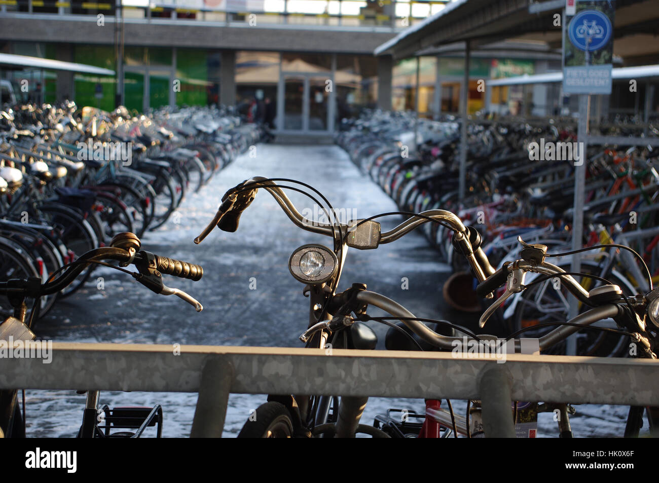 Bruges, Belgium. Cycle parking in the center city Stock Photo - Alamy
