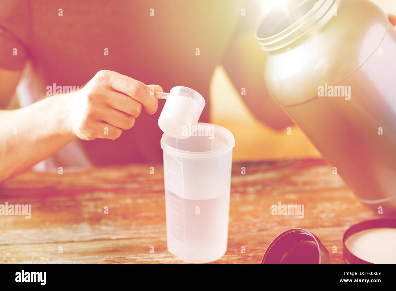 protein shake in a bottle