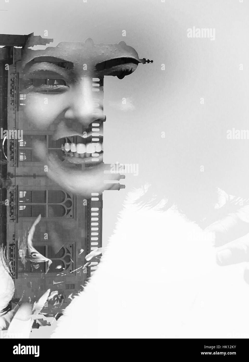 Double women Black and White Stock Photos Images Alamy