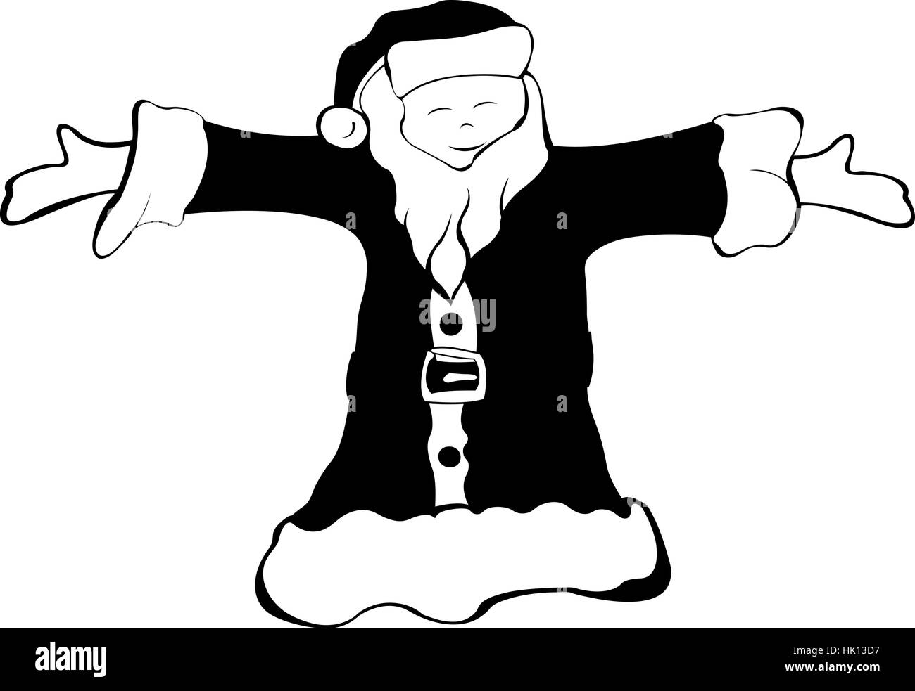 illustration of Santa Claus isolated Stock Vector Image & Art - Alamy