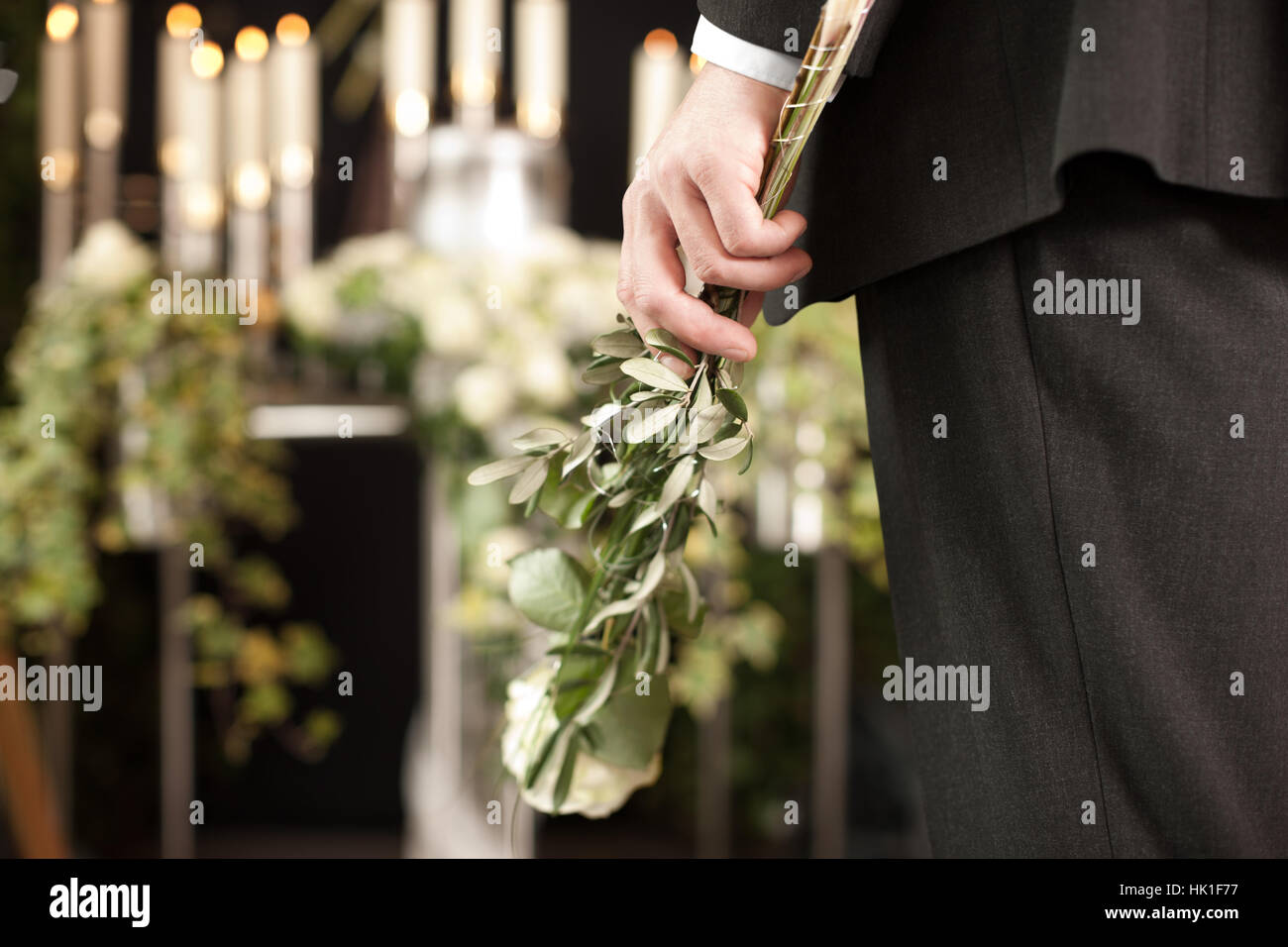 trauerhilfe - funeral and burial Stock Photo