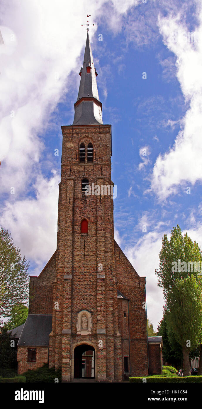 st anne's church in bruges Stock Photo