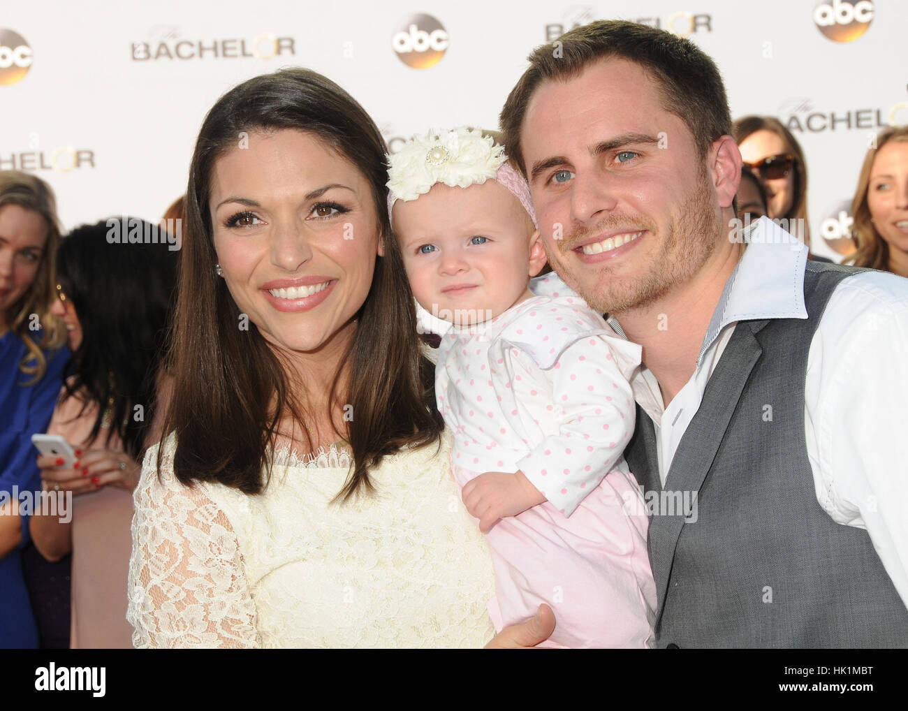 Hollywood, CA, USA. 5th Jan, 2015. 5 January 2015 - Hollywood, California - DeAnna Pappas Stagliano, Addison Stagliano, Stephen Stagliano. ABC's ''The Bachelor'' Season 19 Premiere held at Line 204 East Stages. Photo Credit: Byron Purvis/AdMedia Credit: Byron Purvis/AdMedia/ZUMA Wire/Alamy Live News Stock Photo