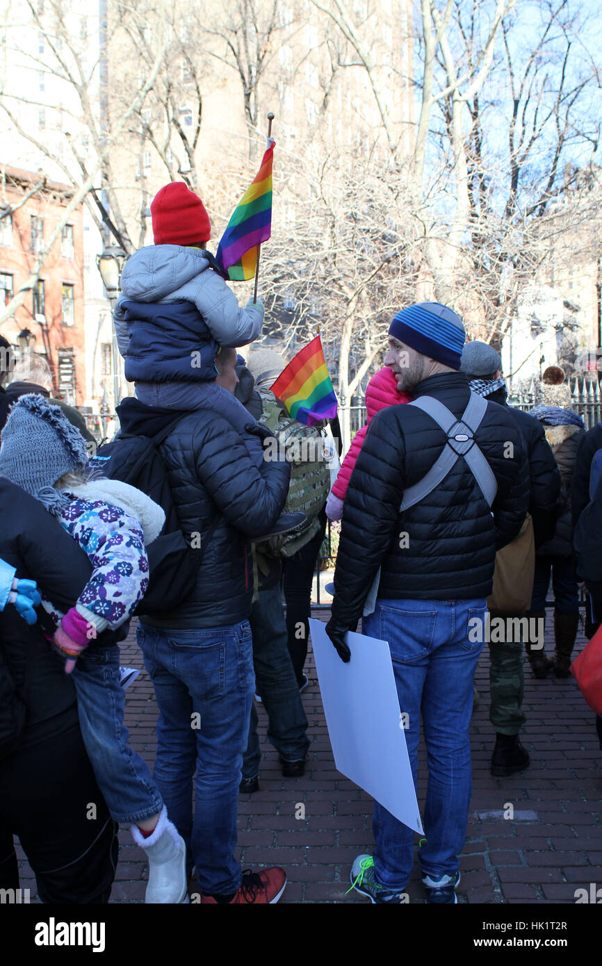 New York City, USA. 4th Feb, 2017. LGBT Solidarity Rally at Stonewall ...