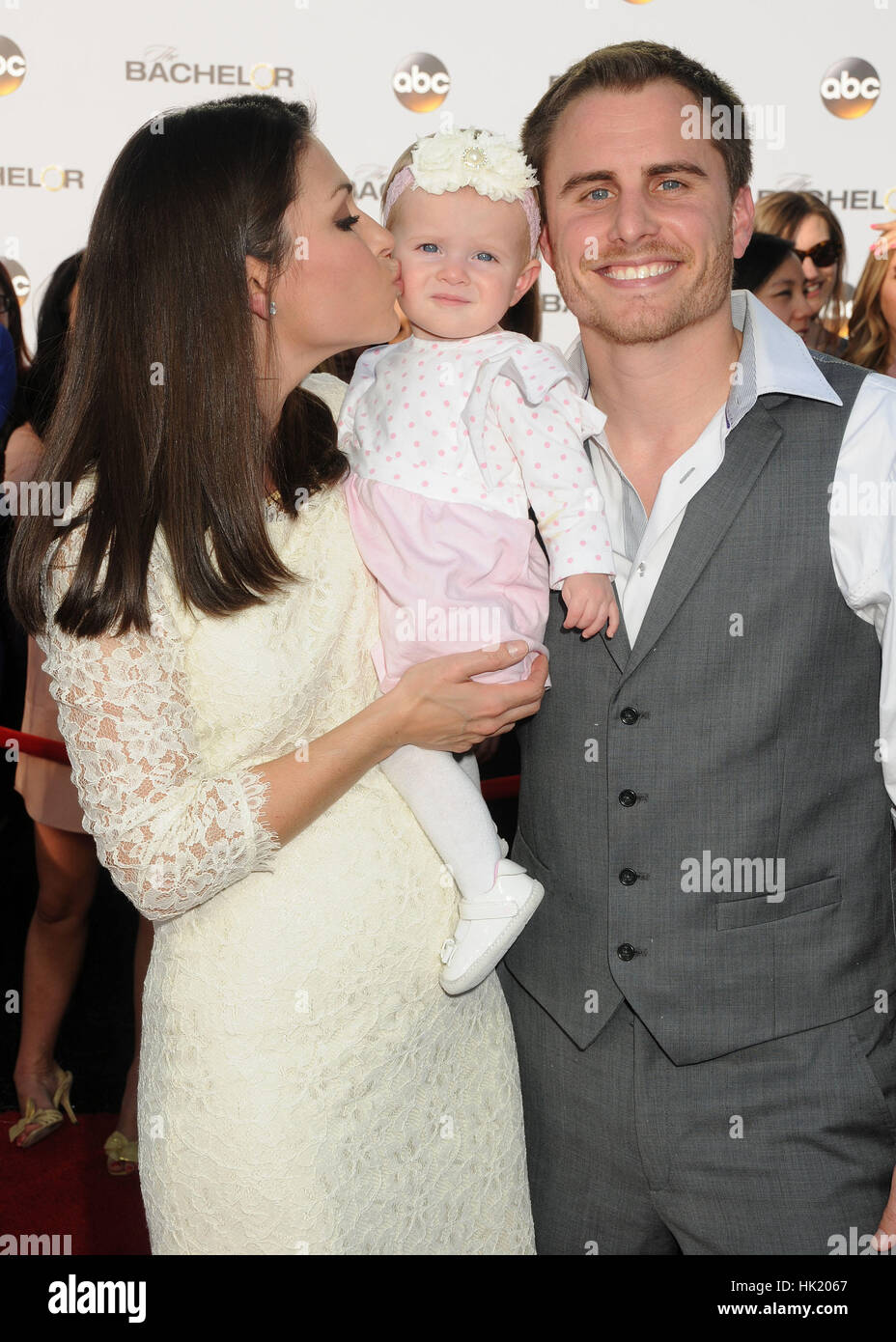 Hollywood, CA, USA. 5th Jan, 2015. 5 January 2015 - Hollywood, California - DeAnna Pappas Stagliano, Addison Stagliano, Stephen Stagliano. ABC's ''The Bachelor'' Season 19 Premiere held at Line 204 East Stages. Photo Credit: Byron Purvis/AdMedia Credit: Byron Purvis/AdMedia/ZUMA Wire/Alamy Live News Stock Photo