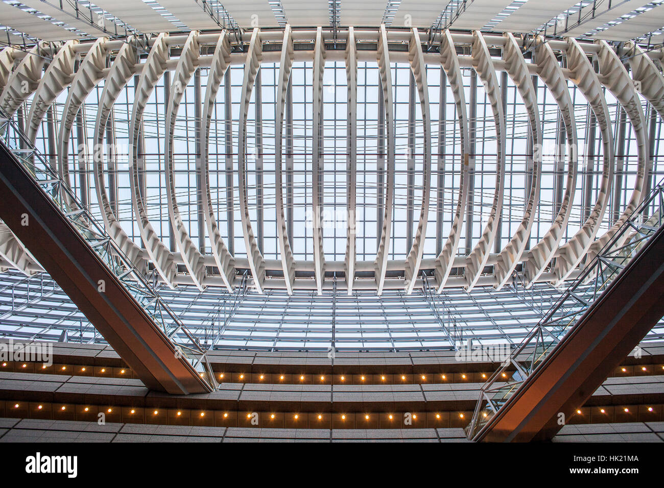 Detail, roof of Tokyo International Forum, Congress center by architect