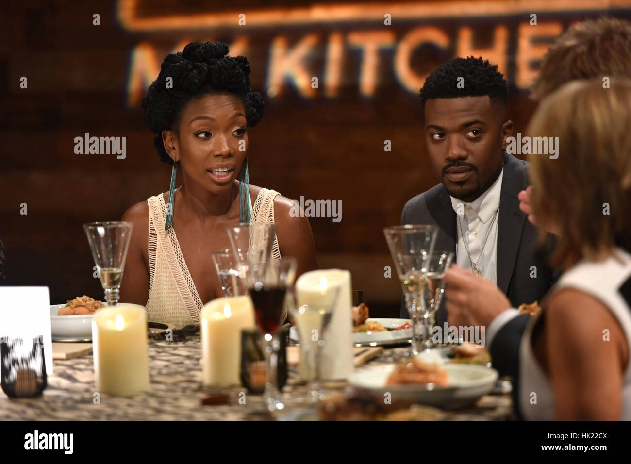 MY KITCHEN RULES, (from left) Brandy (aka Brandy Norwood), Ray J (aka