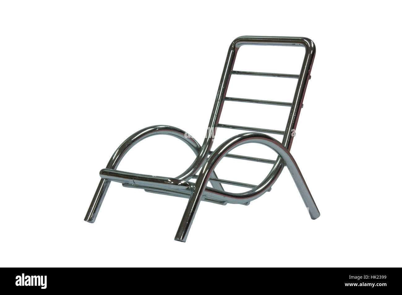 Clean Look Metalic Modern Chair Stock Photo