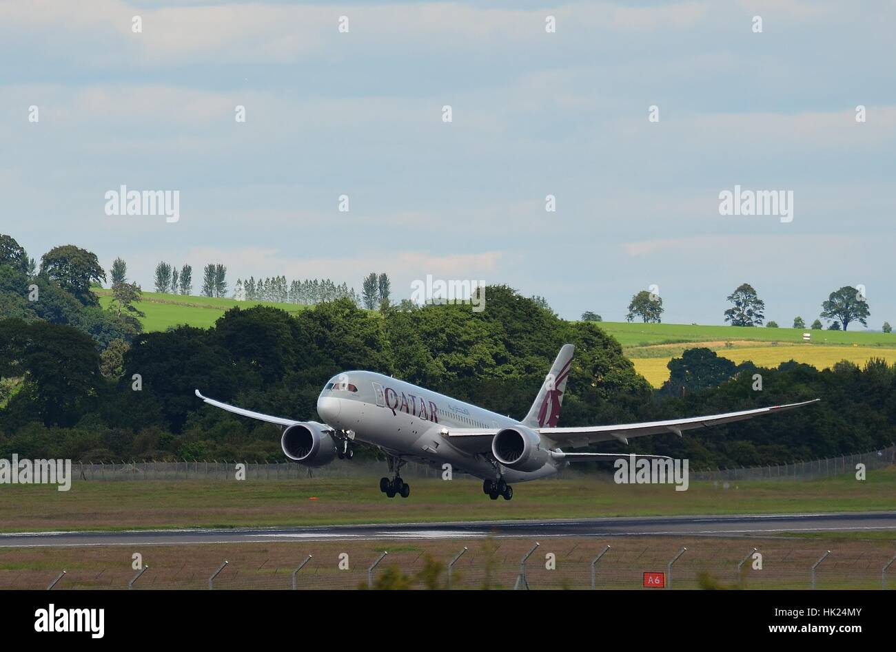 Qatar Airway Boeing 787 Stock Photo