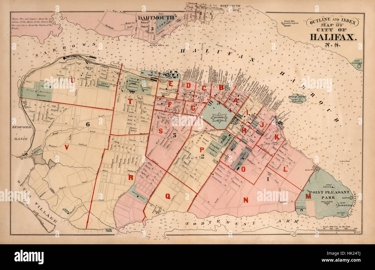 Map Of Halifax High Resolution Stock Photography and Images Alamy