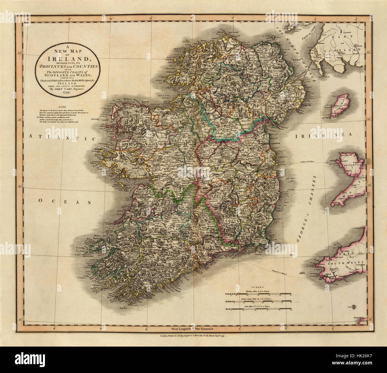Map of ireland 1799 hires stock photography and images Alamy